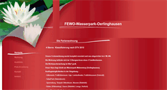 Desktop Screenshot of fewo-wasserpark-oerlinghausen.de